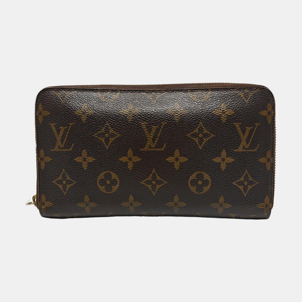 ZIPPY Monogram Coated Canvas Brown Wallet
