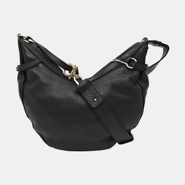 Calfskin Shoulder Bag Black