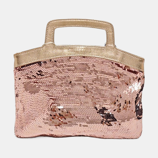 Special Material Top Handle Bag Pink