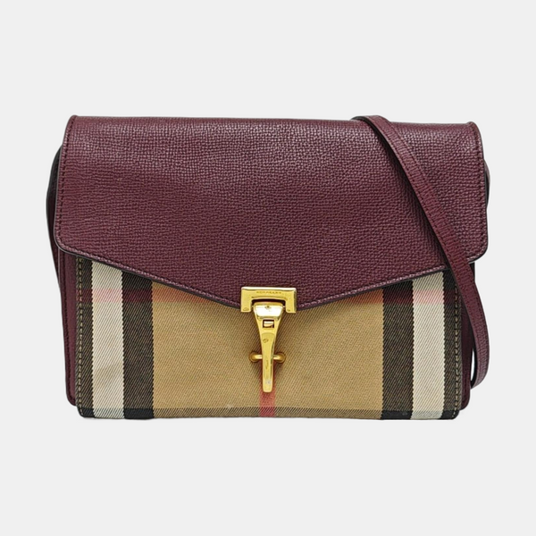 Authenticated pre-owned Macken Small Patchwork Burgundy - Crossbody Bag at Looply