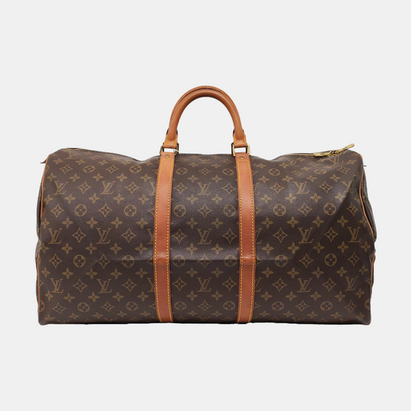 SAC SOUPLE 55 Monogram Coated Canvas Brown