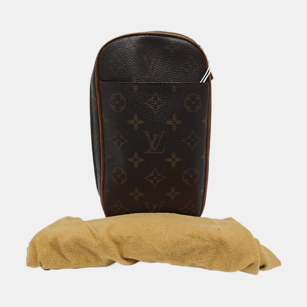GANGE Monogram Coated Canvas Brown