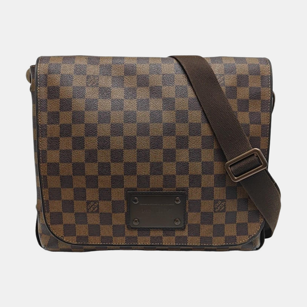 BROOKLYN Damier Ebene Coated Canvas Brown