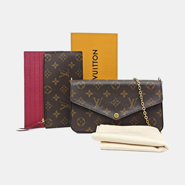 FÉLICIE Monogram Coated Canvas Brown