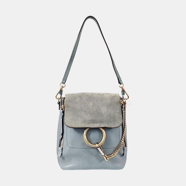 Faye Small Calfskin Blue