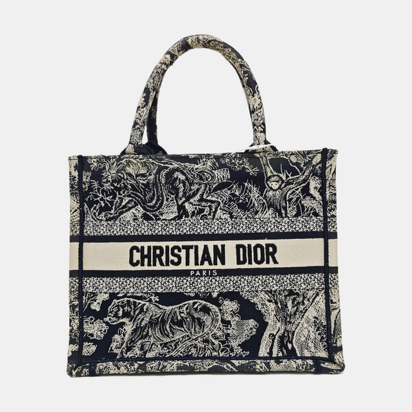 Book Tote Small Canvas Blue