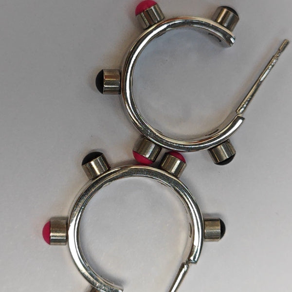 Metal Silver Stud Earrings
