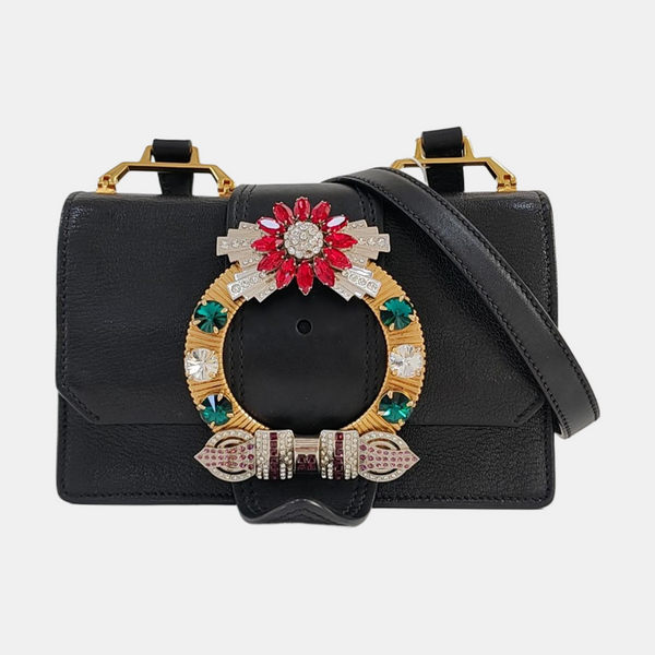 Miu Lady Calfskin Black