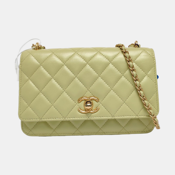 Quilted Lambskin Green