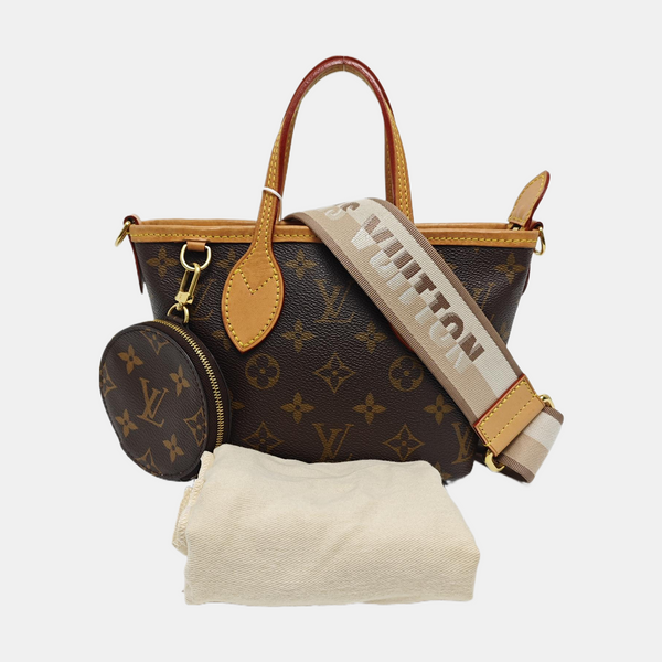 NEVERFULL BB Monogram Coated Canvas Brown