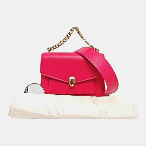 SERPENTI FOREVER Small Calfskin Pink