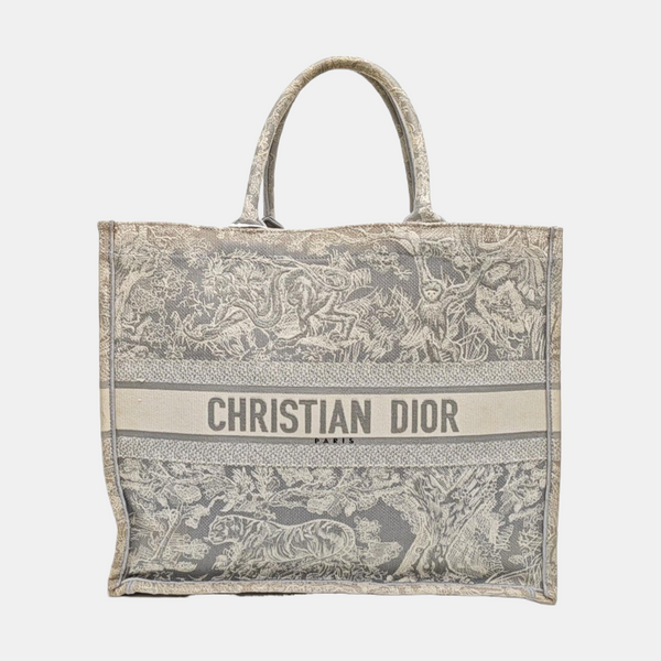 Book Tote Large Fabric Gray