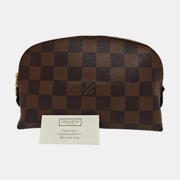 COSMETIC PM Damier Ebene Coated Canvas Brown
