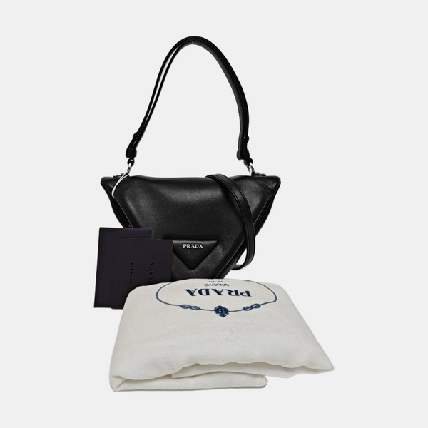 Lambskin Shoulder Bag Black