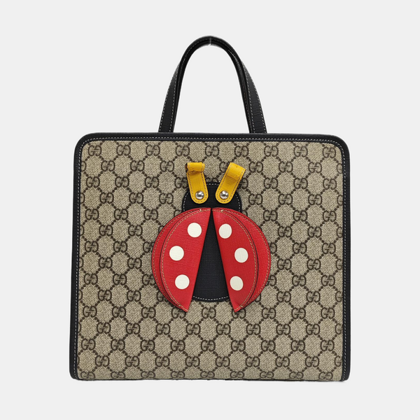 Children’s GG Bucket Monogram Coated Canvas Beige