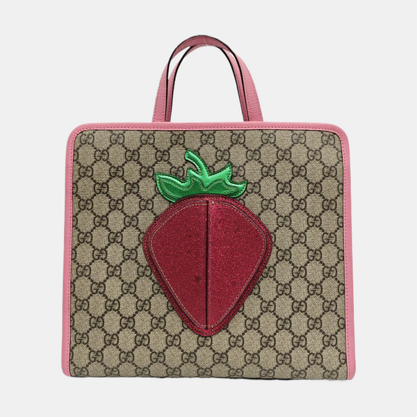 Children’s GG Bucket Monogram Coated Canvas Beige