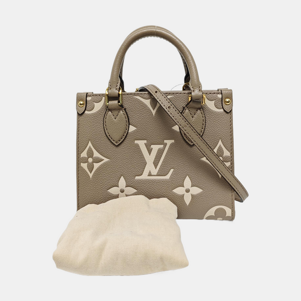 ONTHEGO BB Monogram Calfskin Gray