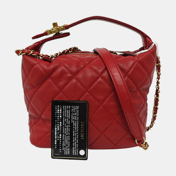 HOBO Quilted Lambskin Red