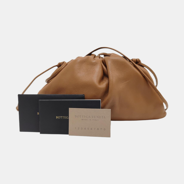 Authenticated pre-owned The Pouch Mini Calfskin Brown - Shoulder Bag at Looply
