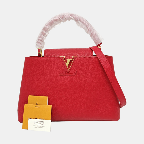 CAPUCINES MM Calfskin Red