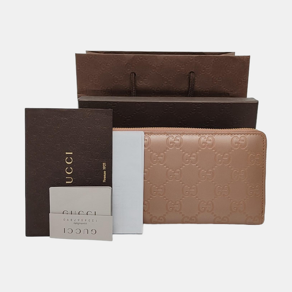 Monogram Calfskin Wallet Pink