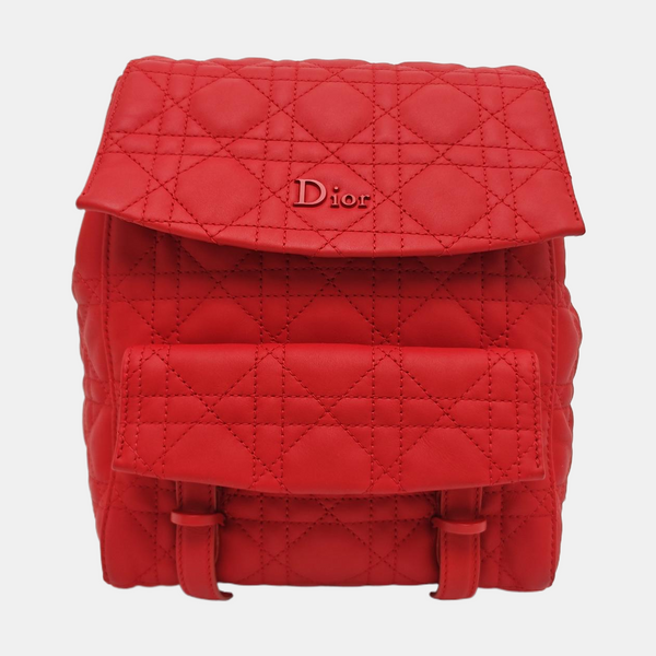Stardust Cannage Calfskin Red