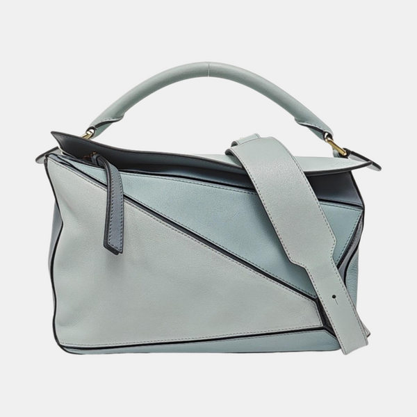 Authenticated pre-owned Puzzle Medium Calfskin Blue - Shoulder Bag at Looply