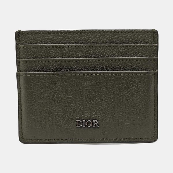 Calfskin Card Holder Green