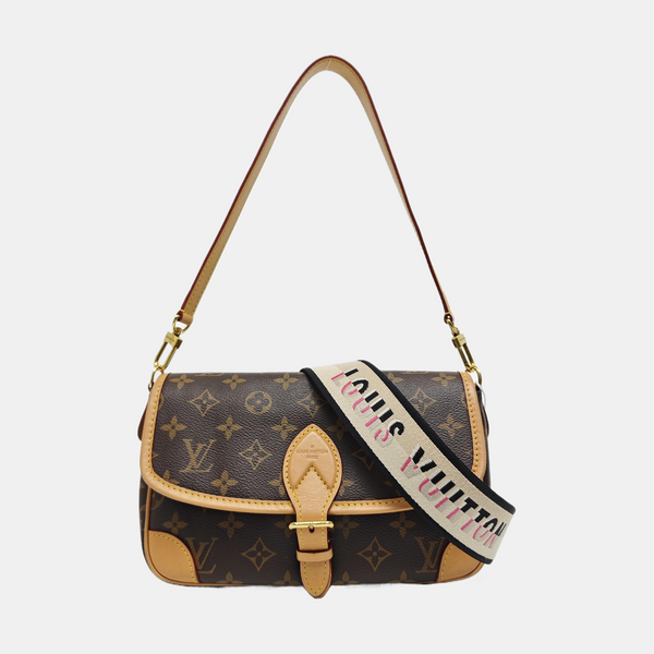 DIANE Monogram Coated Canvas Brown