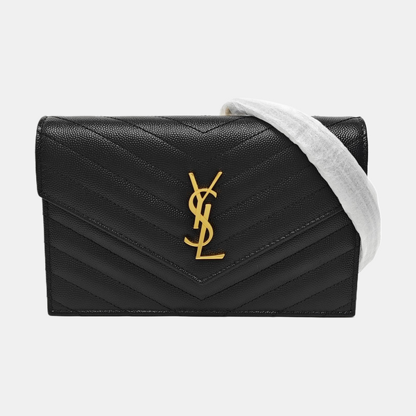 MONOGRAM WOC Chevron Calfskin Black