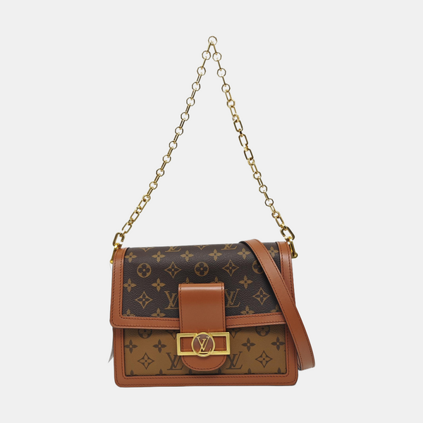 DAUPHINE MM Monogram Coated Canvas Brown