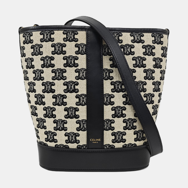 Canvas Bucket Bag White