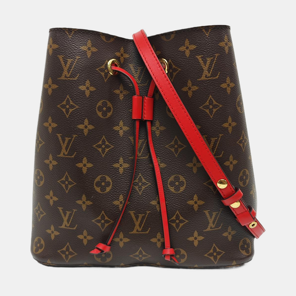 NÉONOÉ MM Monogram Coated Canvas Brown