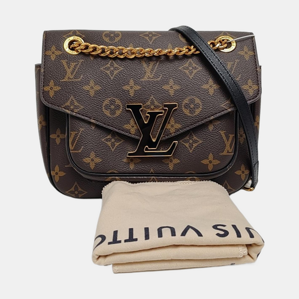 PASSY Monogram Coated Canvas Brown