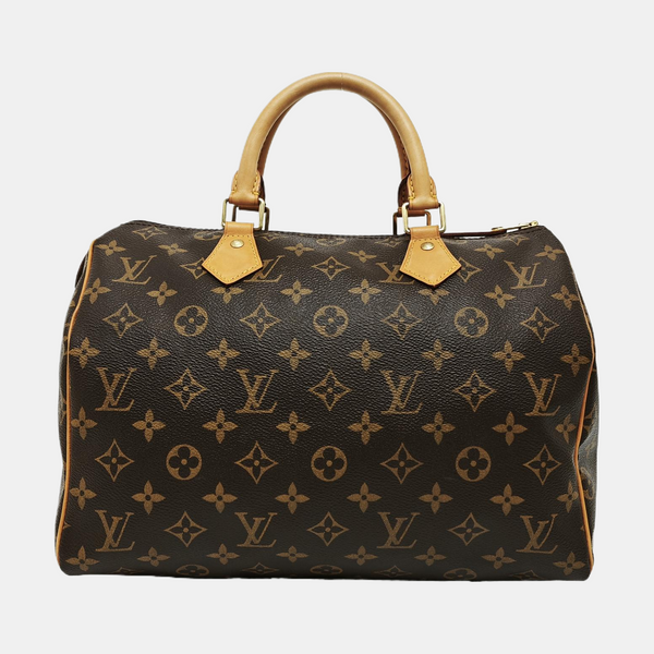 SPEEDY 30 Monogram Coated Canvas Brown