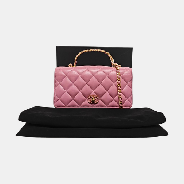 WOC Quilted Lambskin Pink