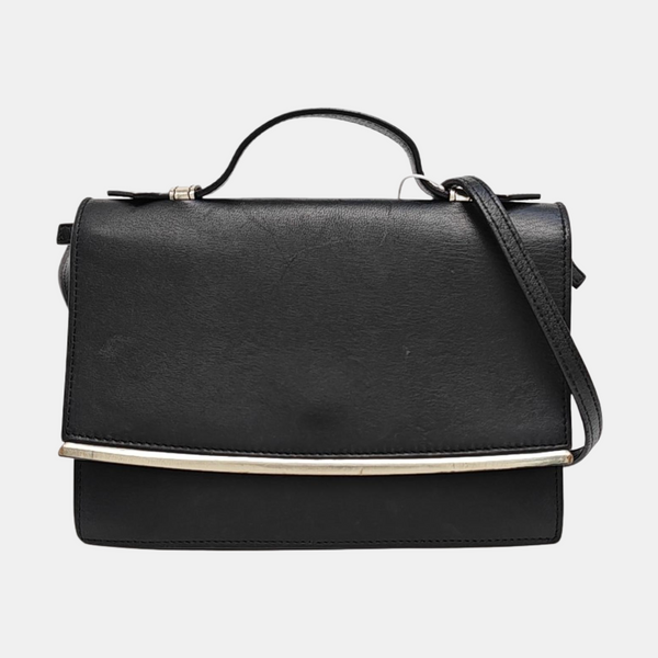 Calfskin Shoulder Bag Black