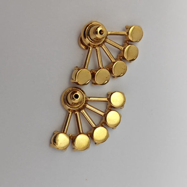 Petit CD Metal Gold Stud Earrings