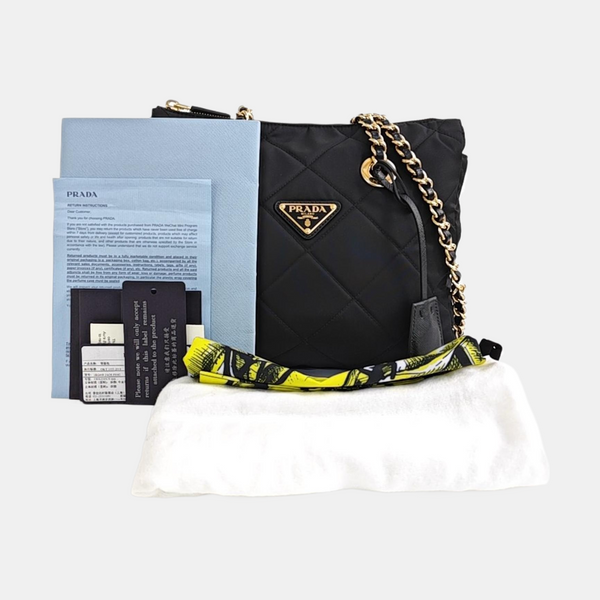 Re-Edition 1995 Chaîne Quilted Nylon Black