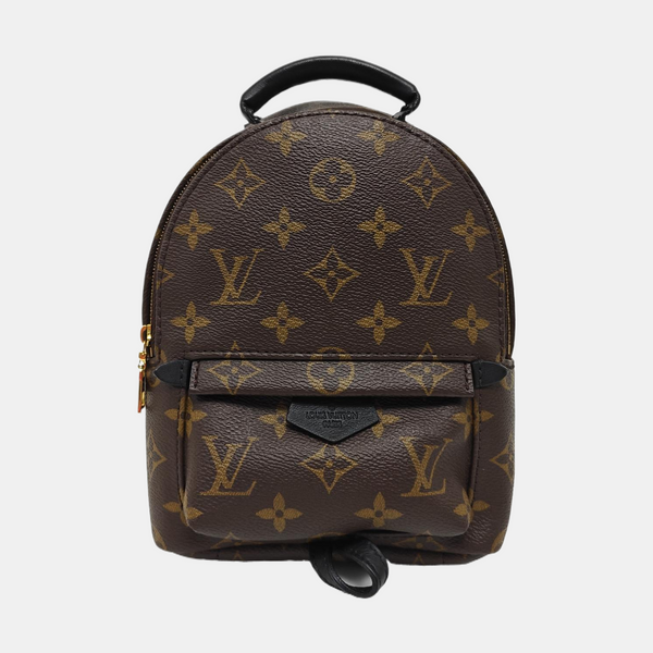 PALM SPRINGS Mini Monogram Coated Canvas Brown