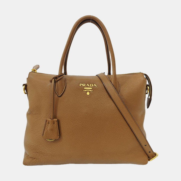 Calfskin Tote Bag Brown