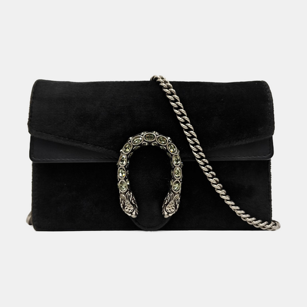 Dionysus Super Mini Suede Black