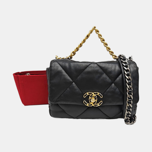 CHANEL 19 Medium Quilted Lambskin Black