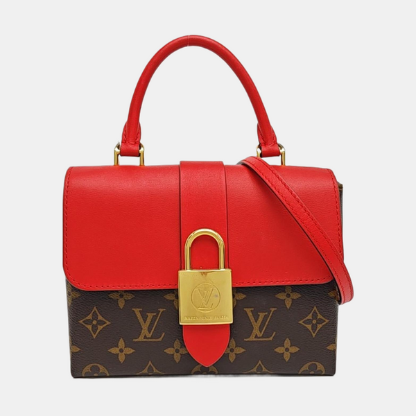 LOCKY BB Monogram Coated Canvas Red
