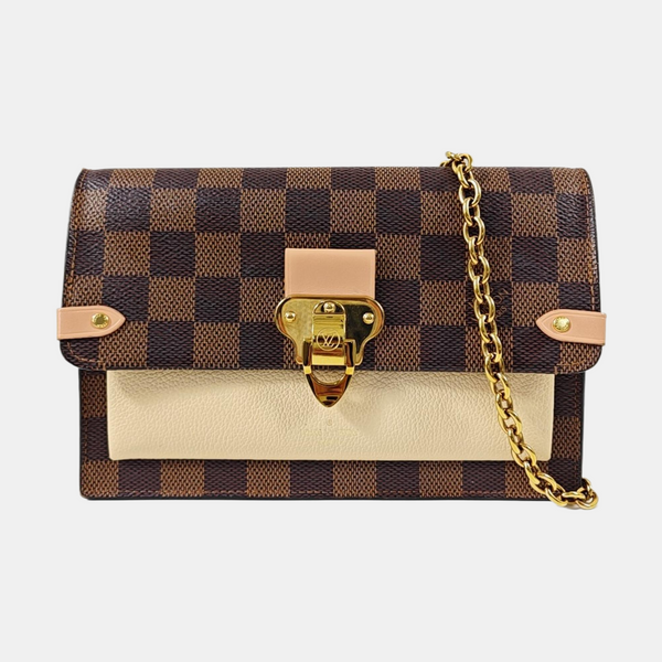 VAVIN Damier Ebene Coated Canvas Brown