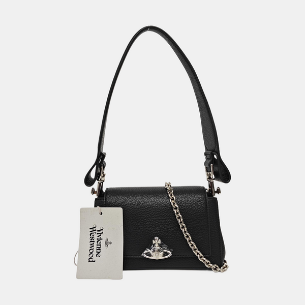 Calfskin Shoulder Bag Black