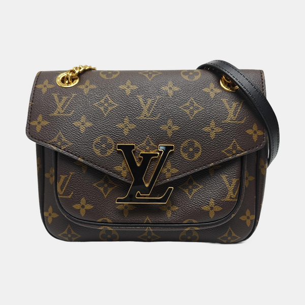 PASSY Monogram Coated Canvas Brown