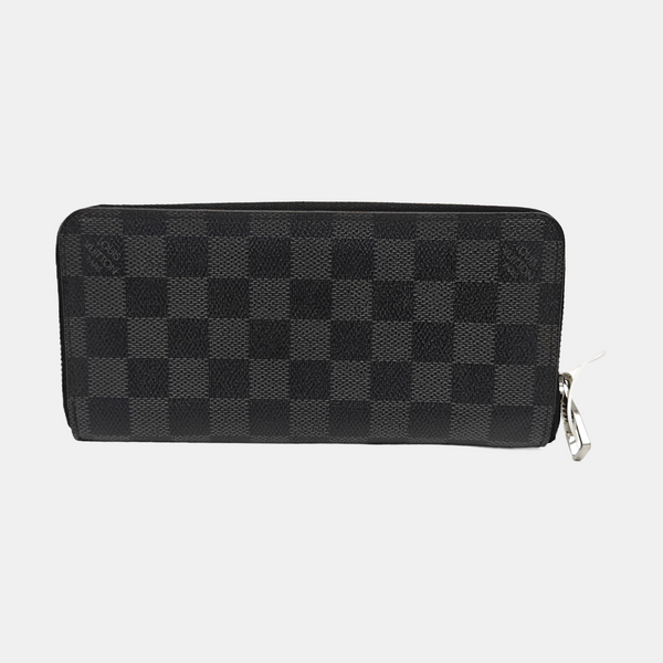 ZIPPY Damier Graphite Coated Canvas Gray Wallet