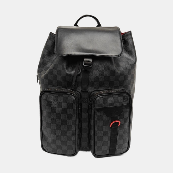 UTILITY Damier Graphite Coated Canvas Gray
