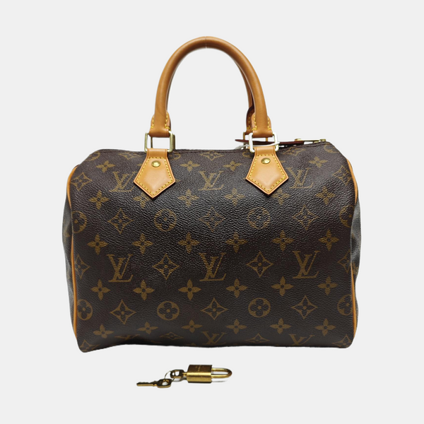 SPEEDY 25 Monogram Coated Canvas Brown